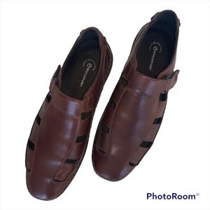 ROCKPORT DRESS SANDALS…KINETIC AIR CIRCULATOR 11M BROWN LIKE NEW